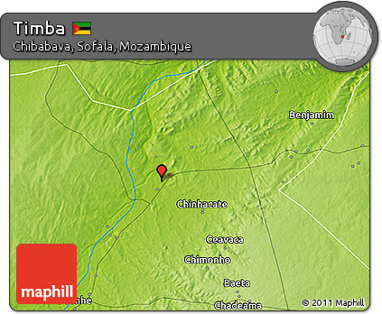 Physical 3D Map of Timba