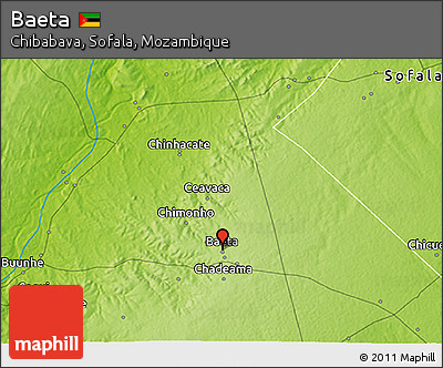 Physical 3D Map of Baeta