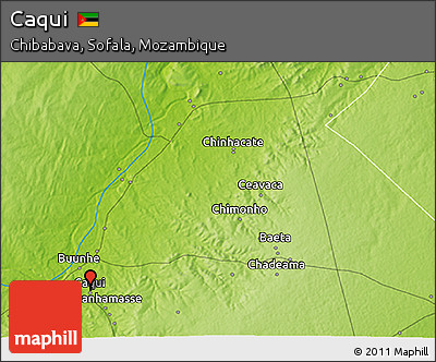 Physical 3D Map of Caqui