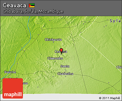 Physical 3D Map of Ceavaca