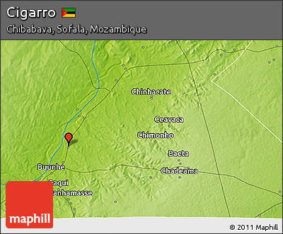 Physical 3D Map of Cigarro