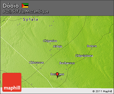 Physical 3D Map of Dóoio