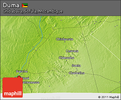 Physical 3D Map of Duma