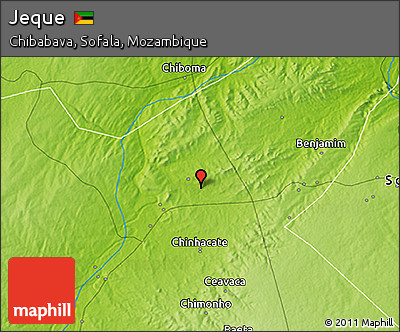 Physical 3D Map of Jeque
