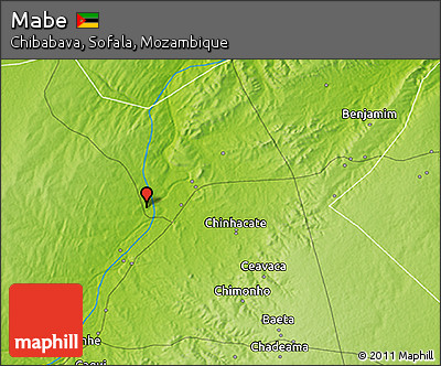 Physical 3D Map of Mabe