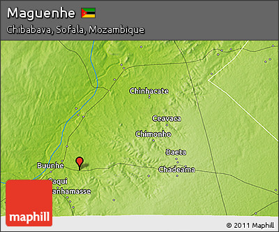 Physical 3D Map of Maguenhe