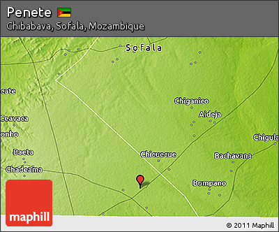 Physical 3D Map of Penete