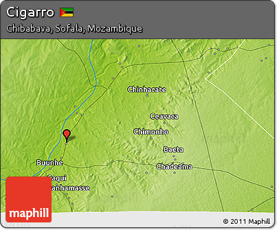 Physical 3D Map of Cigarro
