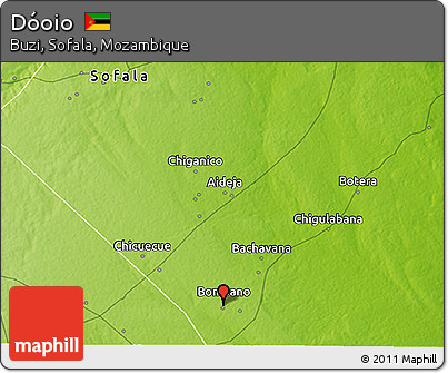 Physical 3D Map of Dóoio