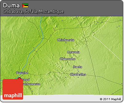 Physical 3D Map of Duma