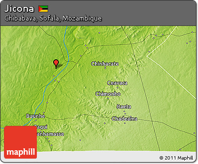 Physical 3D Map of Jicona