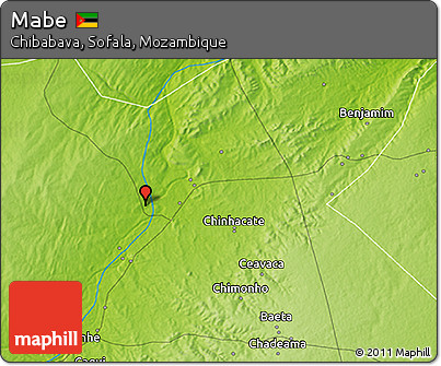 Physical 3D Map of Mabe