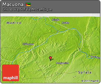 Physical 3D Map of Macuona