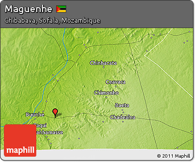 Physical 3D Map of Maguenhe