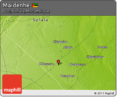 Physical 3D Map of Maidenhe