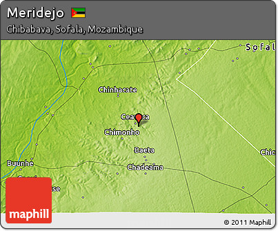Physical 3D Map of Meridejo