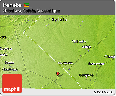 Physical 3D Map of Penete