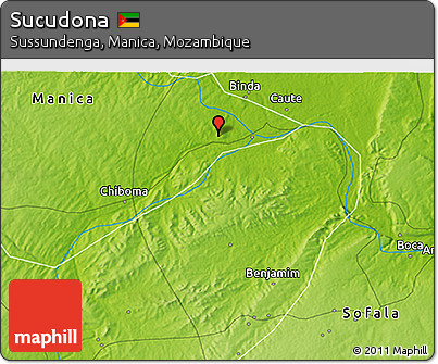Physical 3D Map of Sucudona