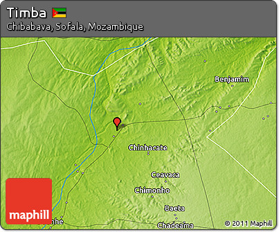 Physical 3D Map of Timba