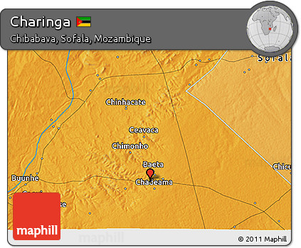 Political 3D Map of Charinga