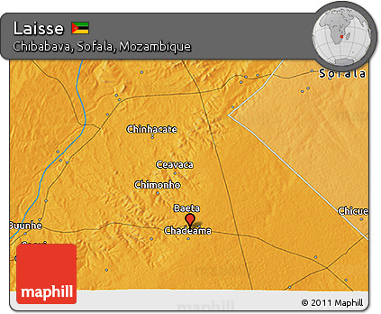 Political 3D Map of Laisse