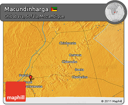 Political 3D Map of Macundinharga