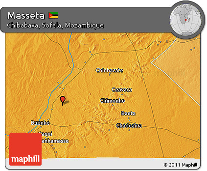 Political 3D Map of Masseta