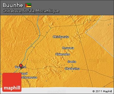 Political 3D Map of Buunhe