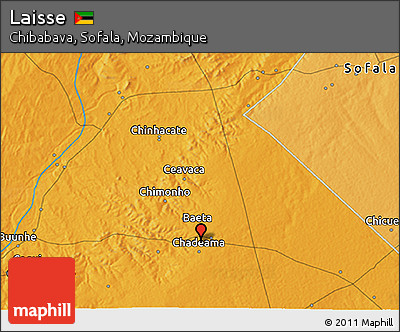 Political 3D Map of Laisse