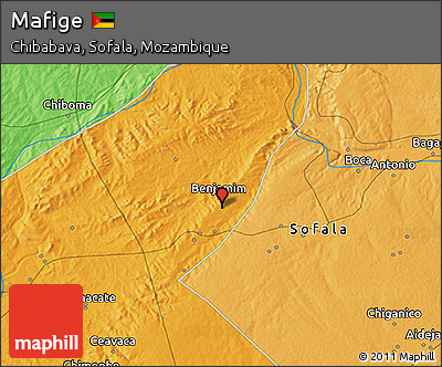 Political 3D Map of Mafige