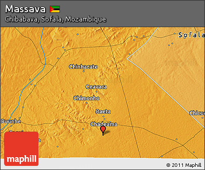 Political 3D Map of Massava