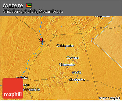 Political 3D Map of Matere