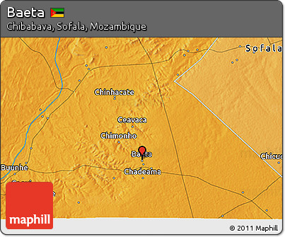 Political 3D Map of Baeta
