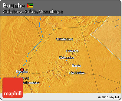 Political 3D Map of Buunhe
