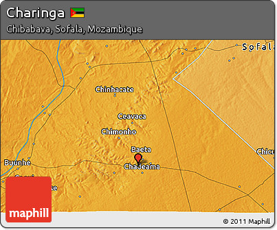 Political 3D Map of Charinga