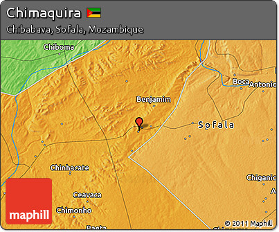 Political 3D Map of Chimaquira