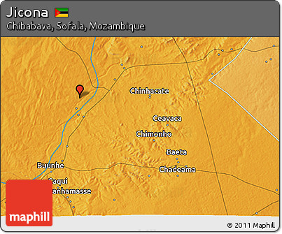 Political 3D Map of Jicona