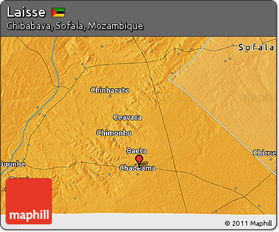 Political 3D Map of Laisse