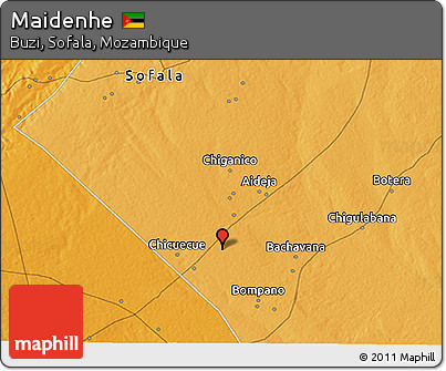 Political 3D Map of Maidenhe