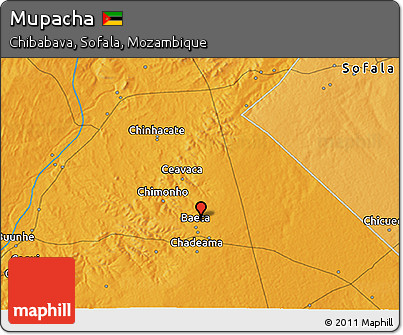 Political 3D Map of Mupacha