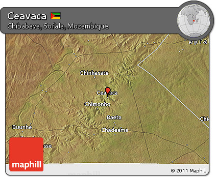 Satellite 3D Map of Ceavaca