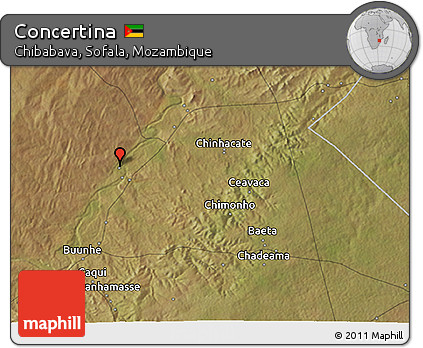 Satellite 3D Map of Concertina