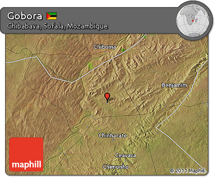 Satellite 3D Map of Gobora