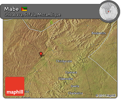 Satellite 3D Map of Mabe