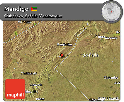 Satellite 3D Map of Mandigo