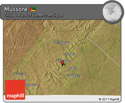 Satellite 3D Map of Mussore