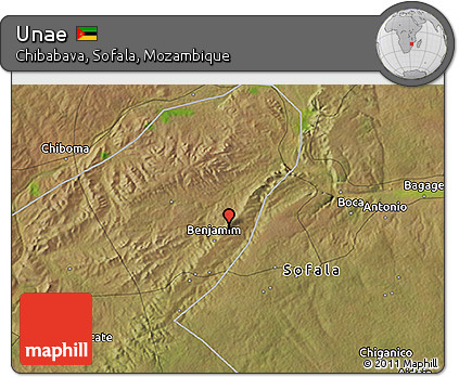 Satellite 3D Map of Unae