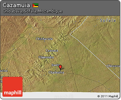 Satellite 3D Map of Cazamuia