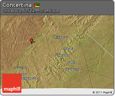Satellite 3D Map of Concertina