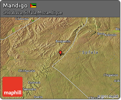 Satellite 3D Map of Mandigo